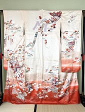 Furisode Kimono Vintage Japanese Giapponese Japanischer Japones Japonais Japanse