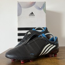 Scarpe da calcio uomo Adidas F50i Tunit UK 9 nere retrò f50 Adizero con scatola ottime condizioni