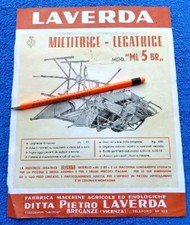 LAVERDA MIETITRICE LEGATRICE 1958 BREGANZE VICENZA  RARO VOLANTINO BIFACCIALE 