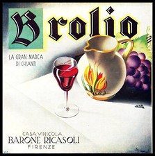 ADVERTISEMENT 1932 BROLIO WINE