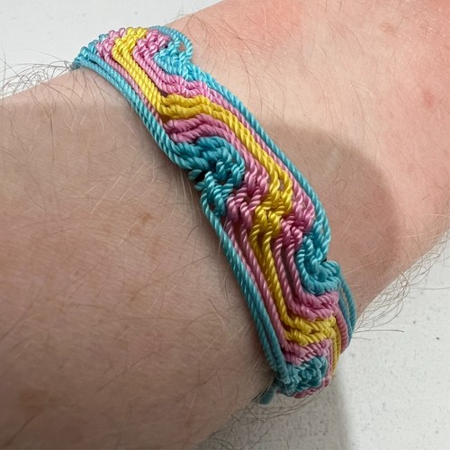Bracciale cotone fatto a - bracciale,