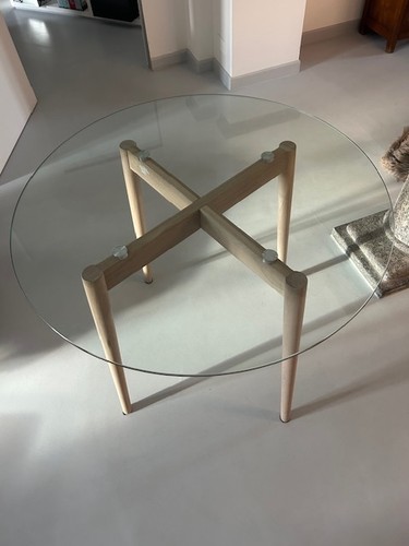 Tavolo rotondo vetro maisons - vetro,