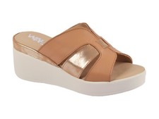 MELLUSO CIABATTE SABOT DONNA ESTATE 019218  CON ZEPPA CUOIO