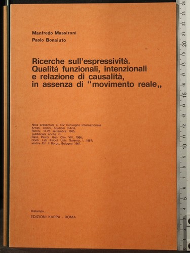 Ricerche sull espressività - ricerche, sull'espressivitÀ