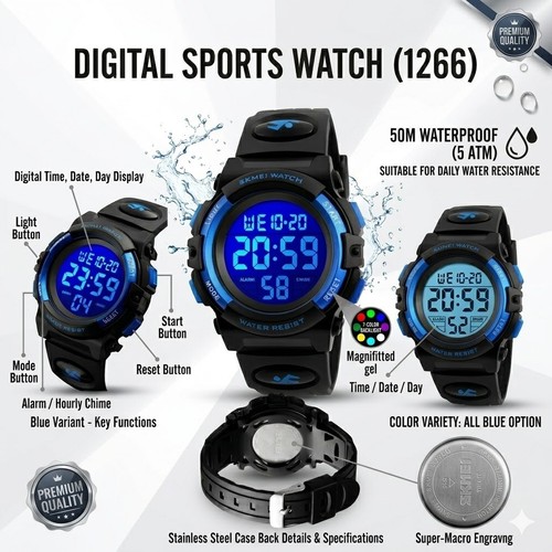 Orologio digitale bambini - bambini, led