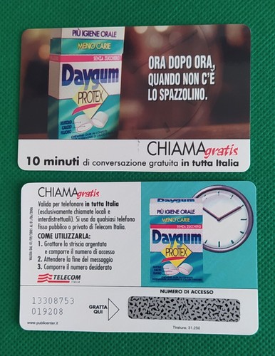 Scheda telefonica nuova tipo