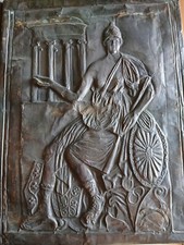 LIBRO CIVILTA' DI ROMA - EDITALIA - COPERTINA FOGLIO DI BRONZO 30X40