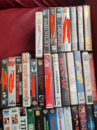 Vhs videocassette vari - vhs, titoli