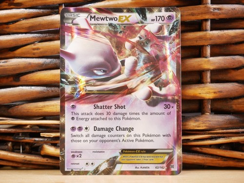 Pokemon mewtwo 162 half - ex, 62/162