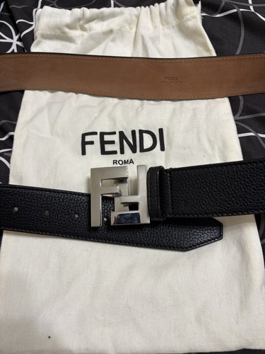 Fendi genuine black leather - fendi,