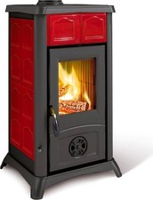 La Nordica-Extraflame Stufa a Legna in Ghisa 6 kW Volume 172 m3 Bordeaux Gemma
