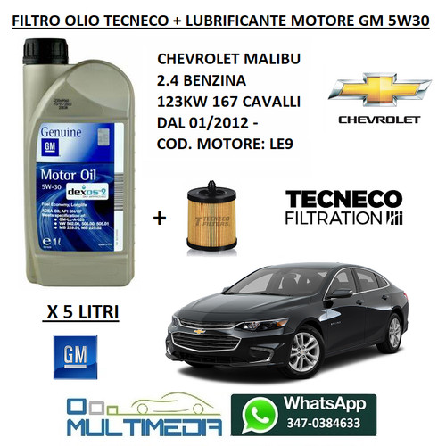 Filtro olio lubrificante gm - olio,
