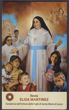 Holy card relic de la Beata