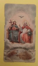 1912 SANTINO ANTICO SANCTA TRINITAS CON PREGHIERA EDIZIONE AR