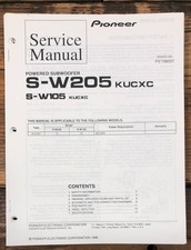 Pioneer S-W205 S-W105