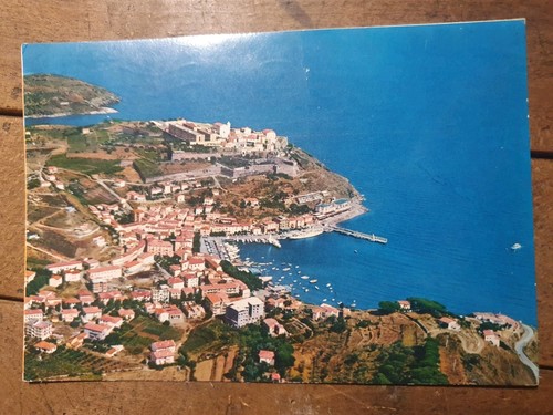 Cartolina isola delba porto - cartolina, delba,porto
