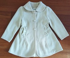 Cappotto Mayoral Chic Ragazza Maglia Pea Beige Taglia 5. Maglia bottoni tasche foderate in pile