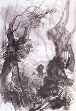 Pietro Annigoni SAMARITANO litografia 70x50 FACCINCANI GUTTUSO CASCELLA GONZAGA