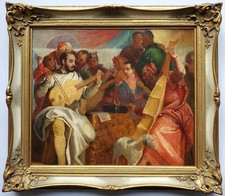 Quadro dipinto olio persone