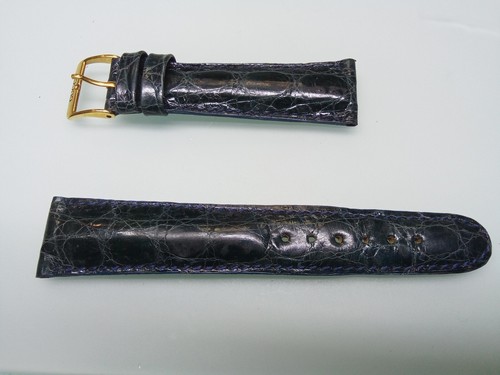 Cinturino blu coccodrillo - ,