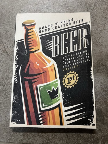 Quadro stile vintage beer - quadro,