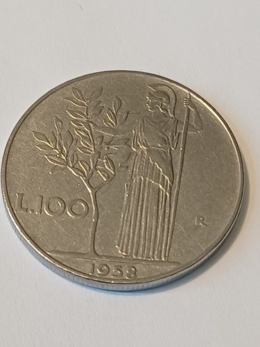 100 lire 1958 minerva - 100,