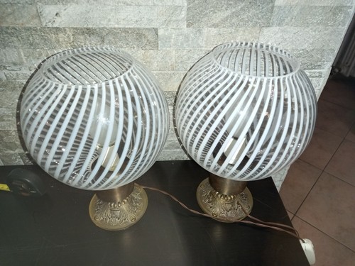 Coppia lampade tavolo sfere - tavolo,