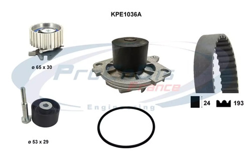 Pompa acqua kit cinghie