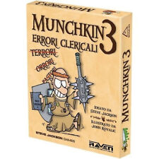 Munchkin 3: Errori Clericali, Gioco di Carte Raven, Nuovo, Italiano