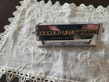 CALENDARIO PERPETUO IN METALLO VINTAGE DA TAVOLO ARTEA GUARNIZIONI PER AUTO