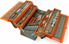Cassetta Attrezzi 85 Pezzi CR-V Metallo Set Utensili Fai da Te Professionale