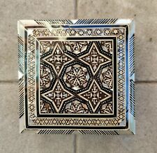 Cofanetto Portagioie Scatola Box In Legno e Avorio