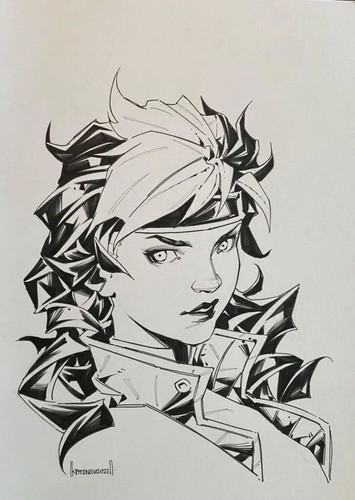 Rogue schizzo fumetto - rogue,