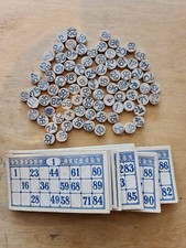 Vecchie cartelle tombola con