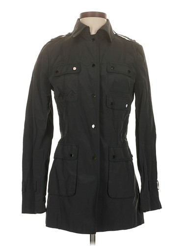 Zara women black trenchcoat - black,