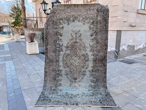 Tappeto turco vintage oushak - tappeto,