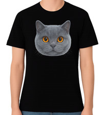 T-shirt British Shorthair viso