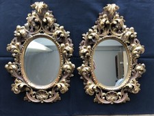 Coppia di specchi ovali di