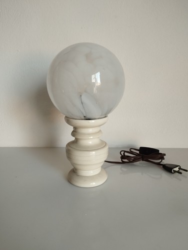 Lampada tavolo legno e - lampada,