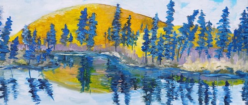 Dipinto paesaggio olio