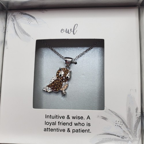Collana con ciondolo gufo