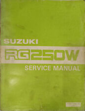 Suzuki RG250 W manuale negozio originale, manuale riparazione 1983 completo, inglese