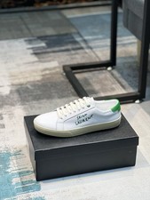 Sneakers Saint Laurent Court Classic SL/06 ricamate bianche