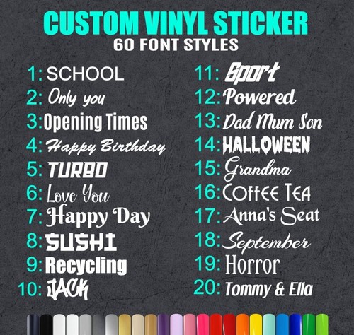 Adesivo personalizzato vinile