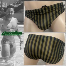 Costume da bagno Aussiebum Wonderjock 30-34" vita delicatamente indossato 100% poliestere