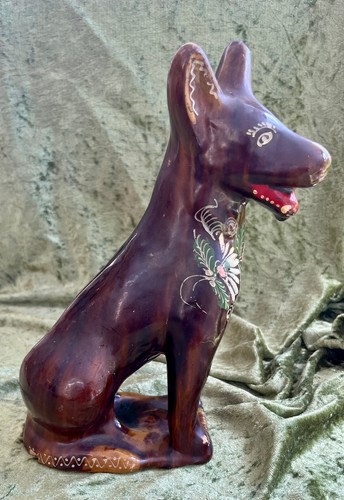 Vintage pottery hand painted - hand,