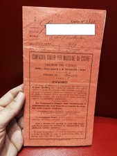 SINGER MACCHINE CUCIRE LIBRETTO 1911 NEGOZIO BOLOGNA CON MARCHE DI VENDITA #LOT