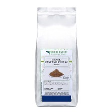 Hennè castano chiaro polvere naturale, molto resistente e di buone tonalità.