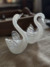 Cigni in vetro soffiato