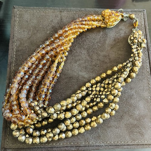 Collana vintage annodata